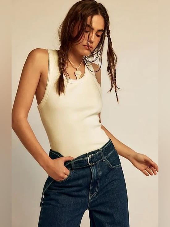 Free People Tops - NWT FREE PEOPLE WE THE FREE ROWAN TANK TOFU